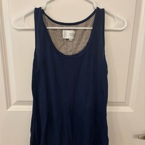 Anthropologie Saturday Sunday navy blue basic tank top size S